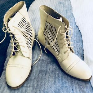Cream Boots